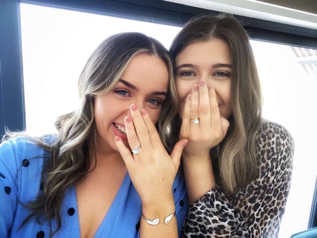 A double proposal at Woodlands Glencoe. Two ladies propose at the same time!