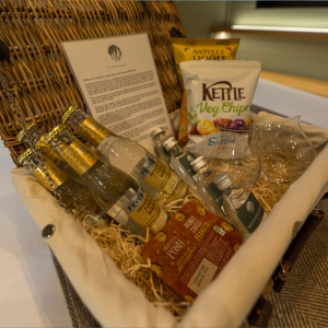 The gin tasting kit at Woodlands Glencoe.