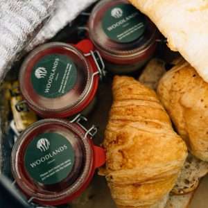 Luxury continental breakfast at Woodlands Glencoe