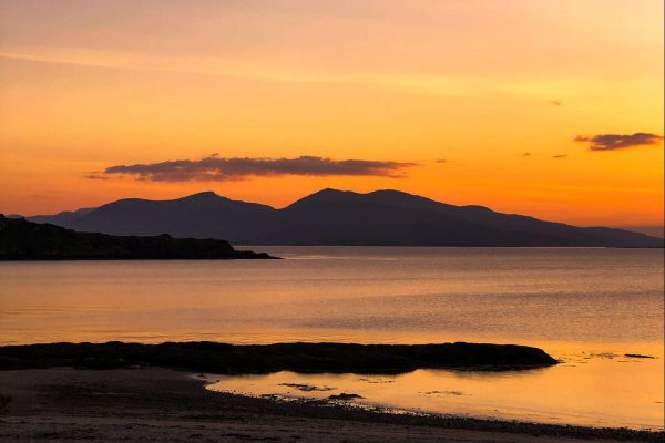 Sunset at Ganavan Sands, Oban from Woodlands Glencoe, Scotland