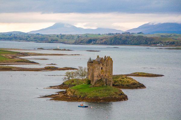 Castle Stalker in Loch Linnhe, Highlands of Scotland
