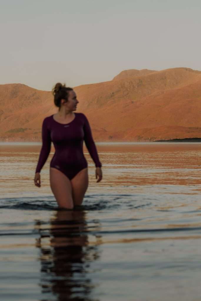 A sunset swim on Loch Linnhe.