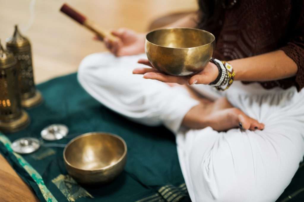 A sound bath at Woodlands Glencoe