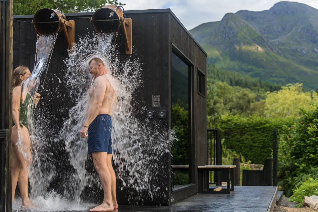 The Wilderness Sauna in Glencoe at Woodlands Estate.