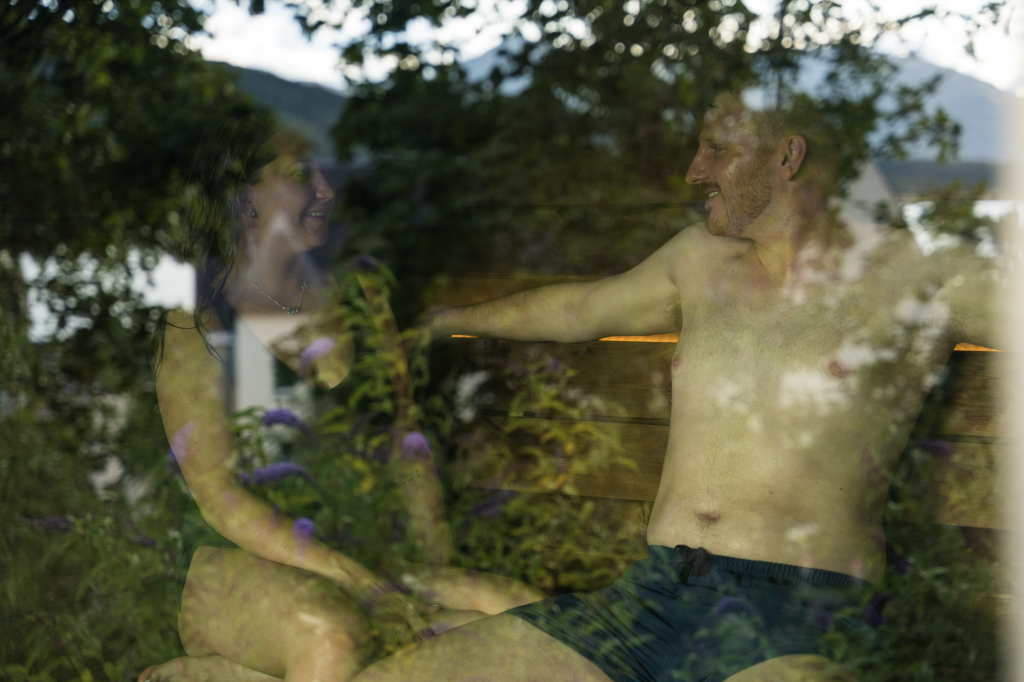 The Wilderness Sauna in Glencoe at Woodlands Estate.